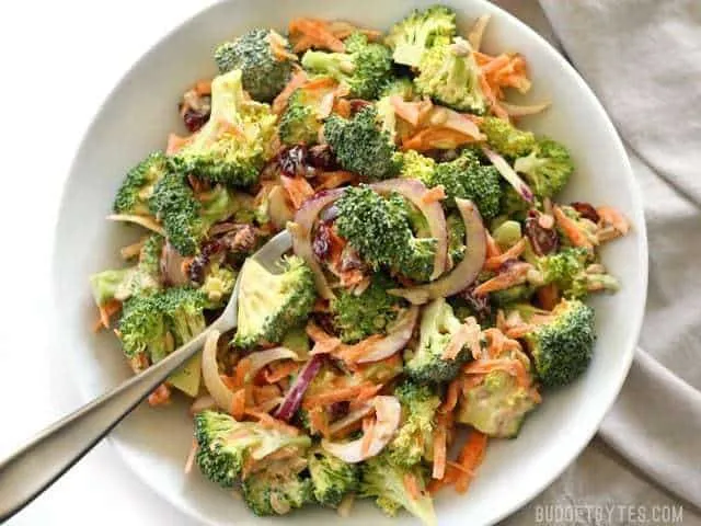 Broccoli Salad with Honey Yogurt Dressing