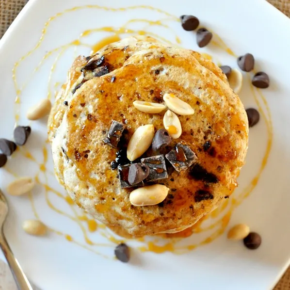 Vegan Snickers Pancakes