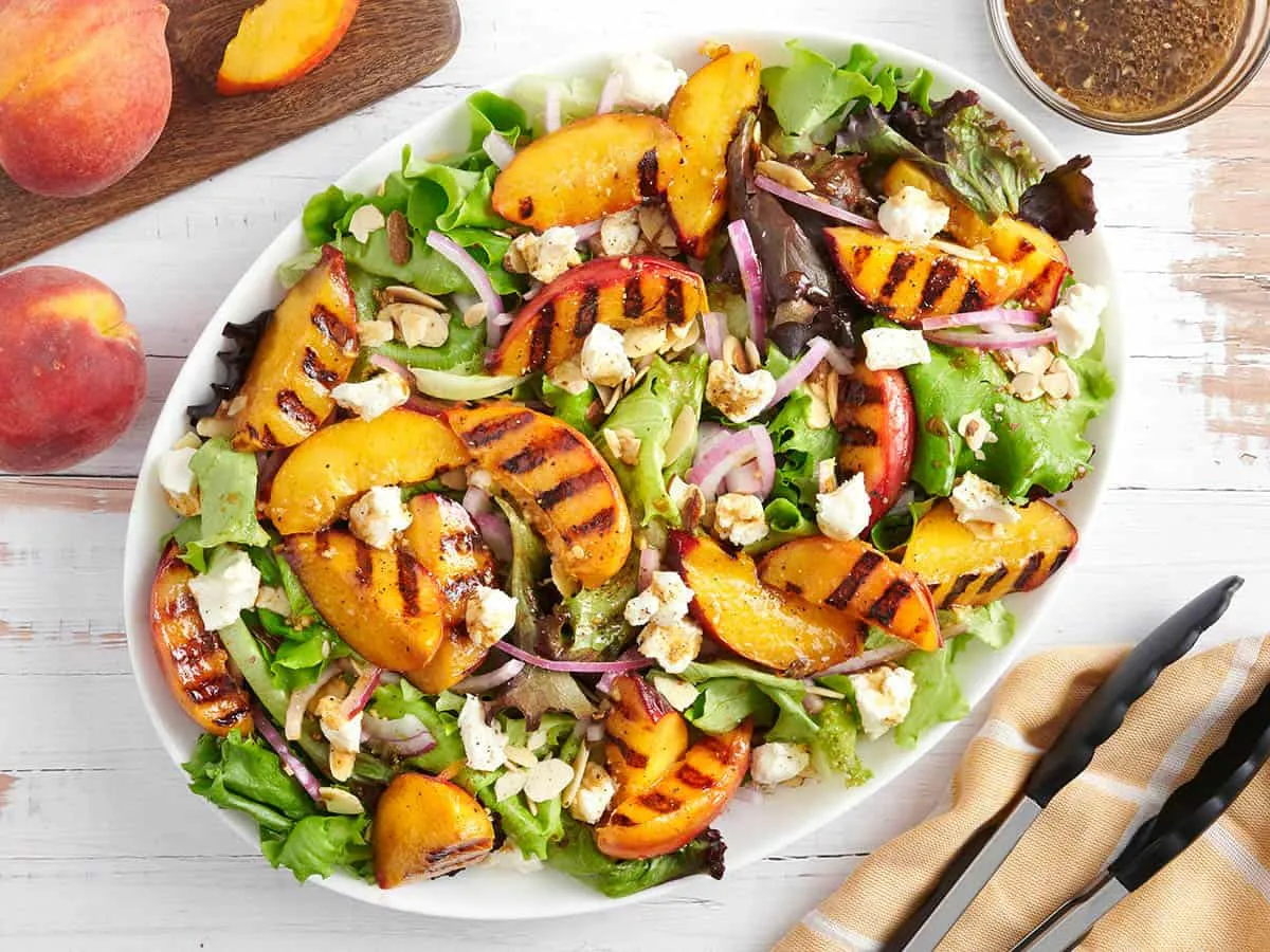 Grilled Peach Salad