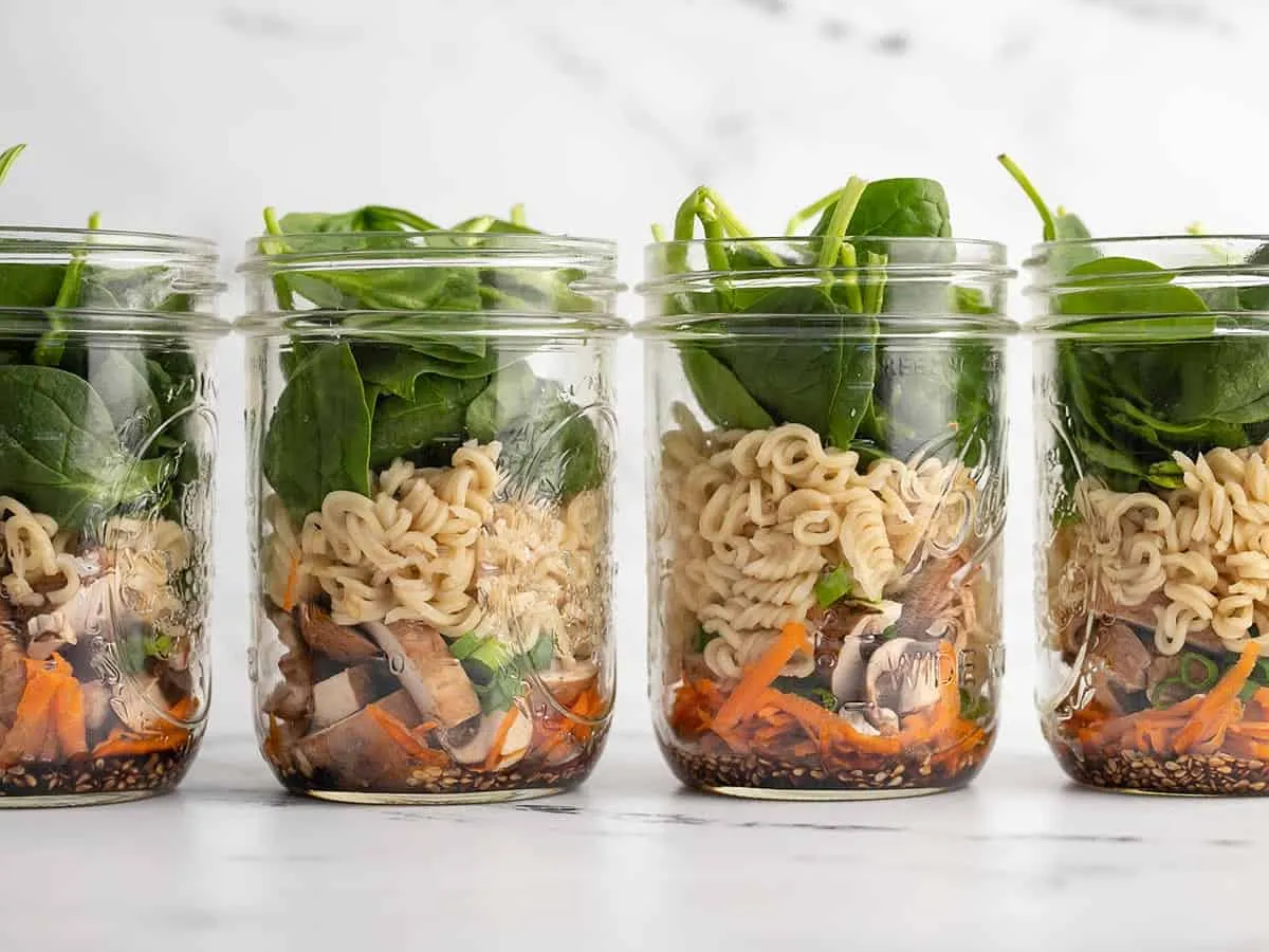Meal Prep Noodle Soup Jars