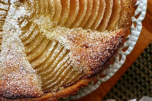 pear and almond tart