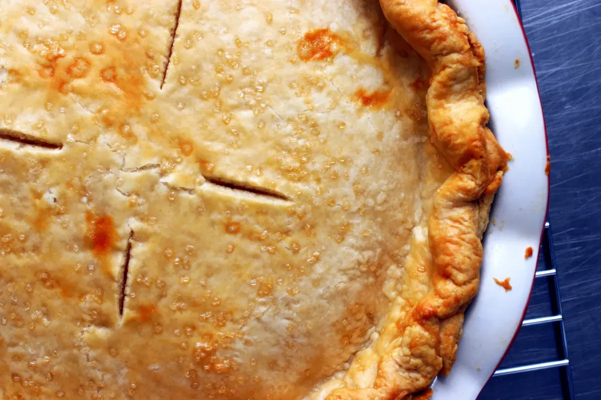 all butter, really flaky pie dough