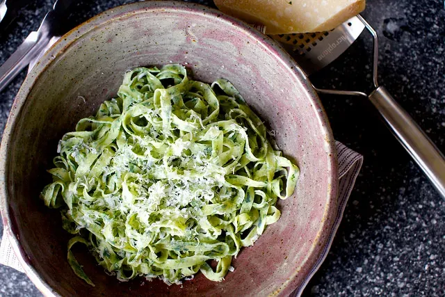 fresh spinach pasta