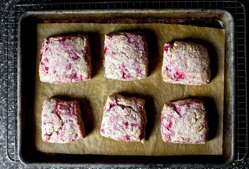 whole wheat raspberry ricotta scones