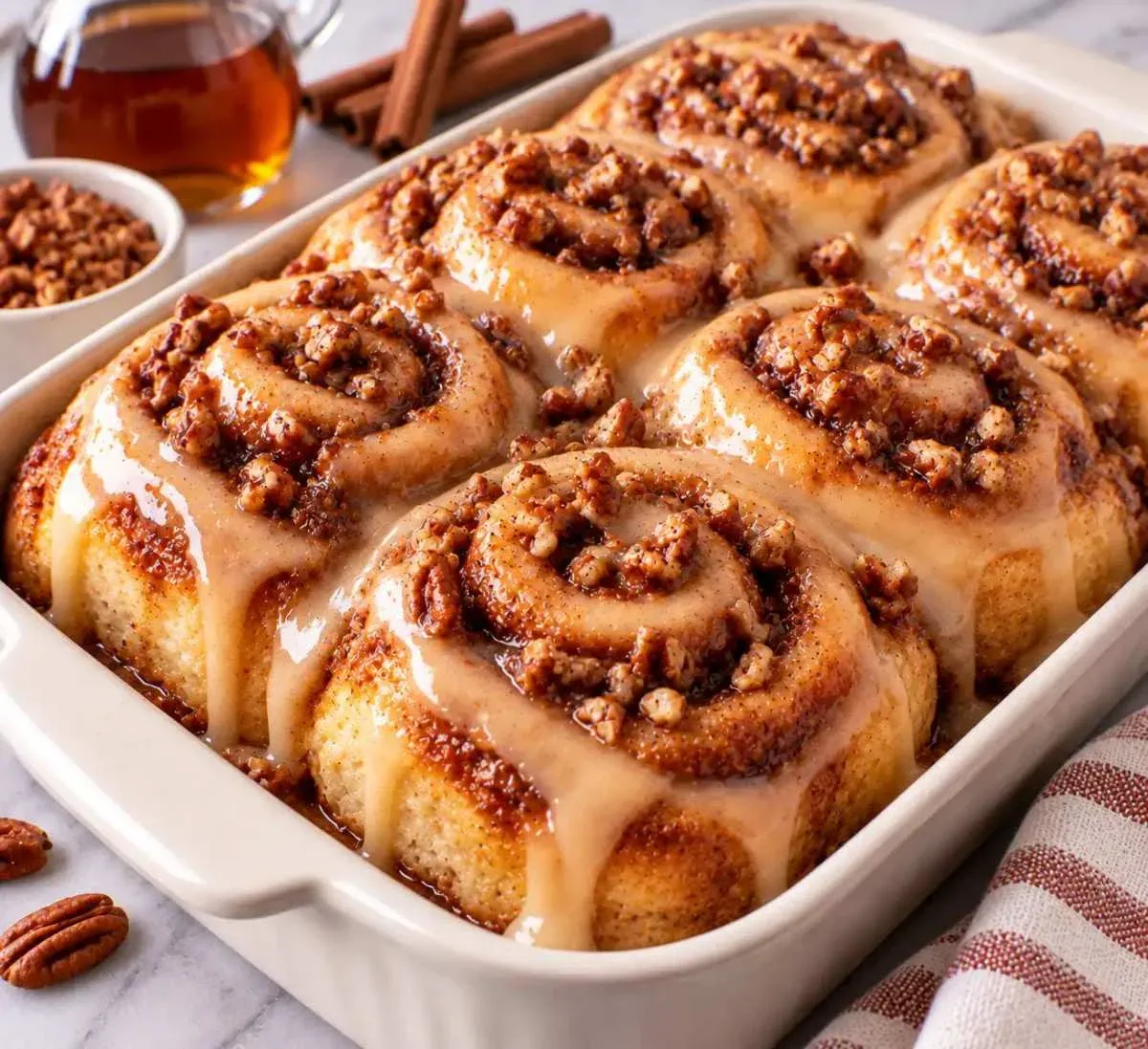 Maple Cinnamon Rolls – Soft and Fluffy