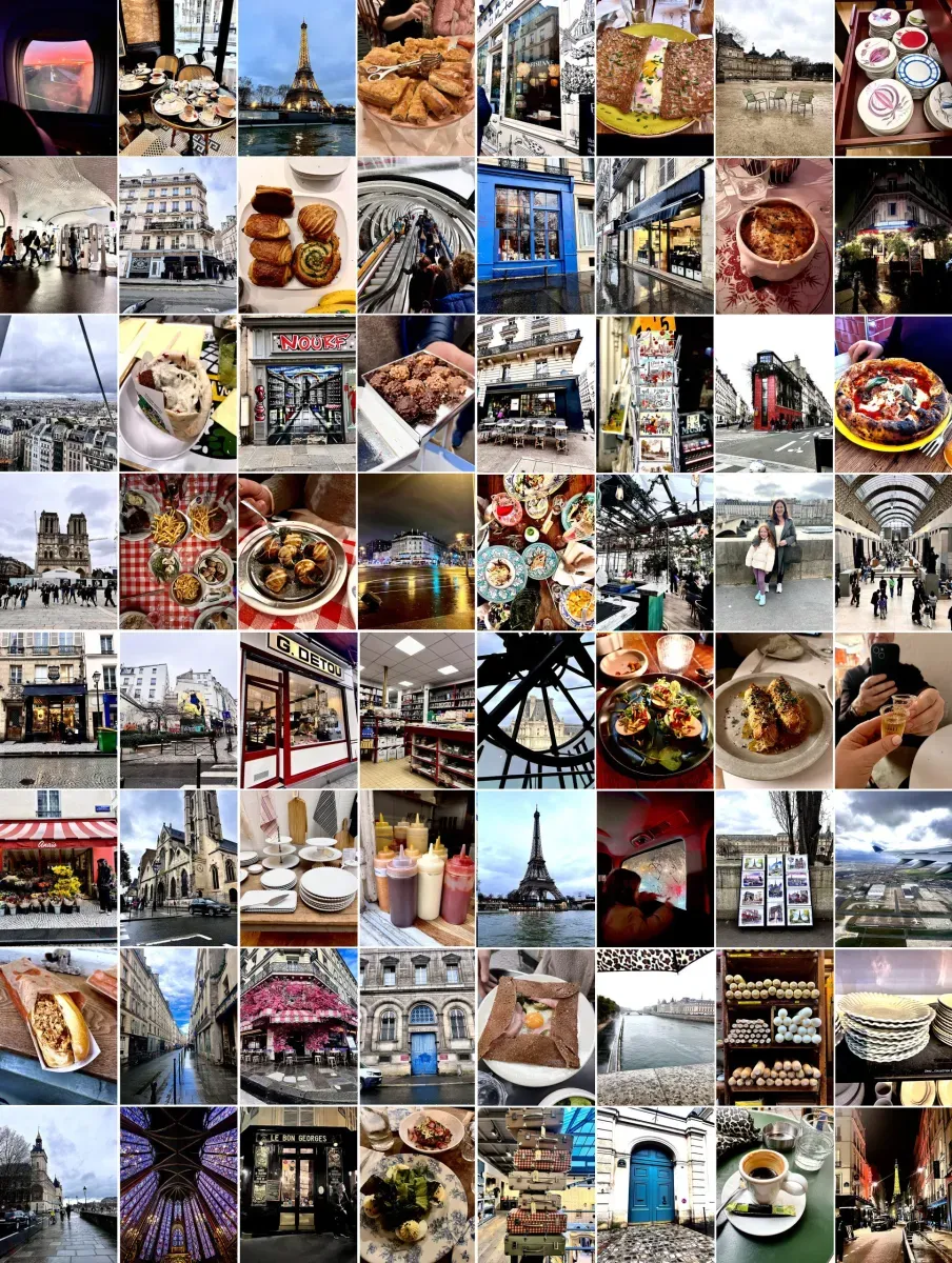 a few trips to paris