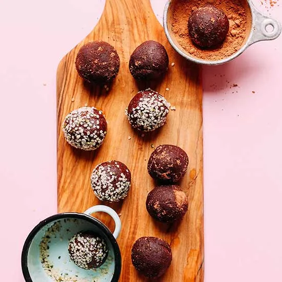 Dark Chocolate Hemp Energy Bites