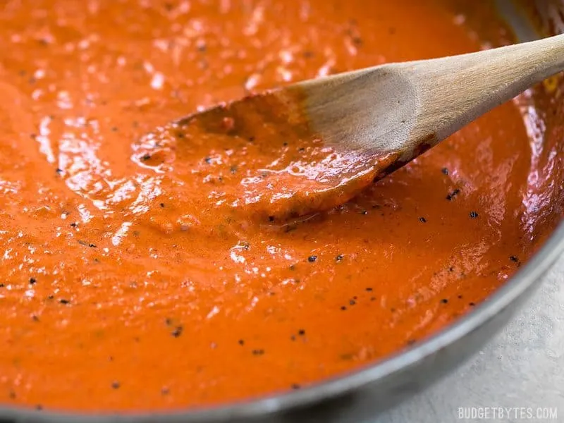 Creamy Roasted Red Pepper Sauce