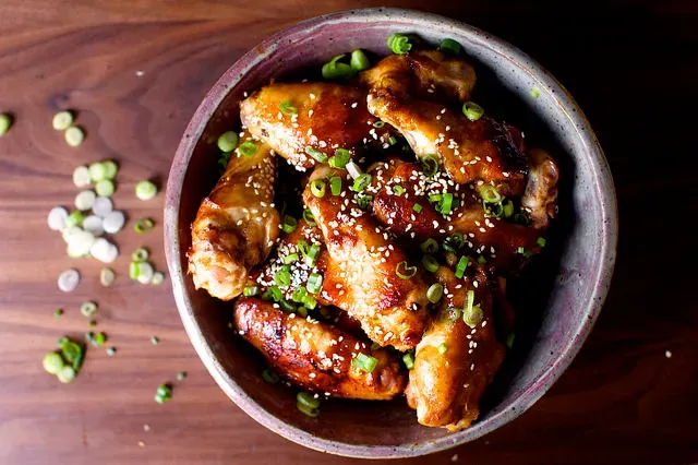 sticky sesame chicken wings