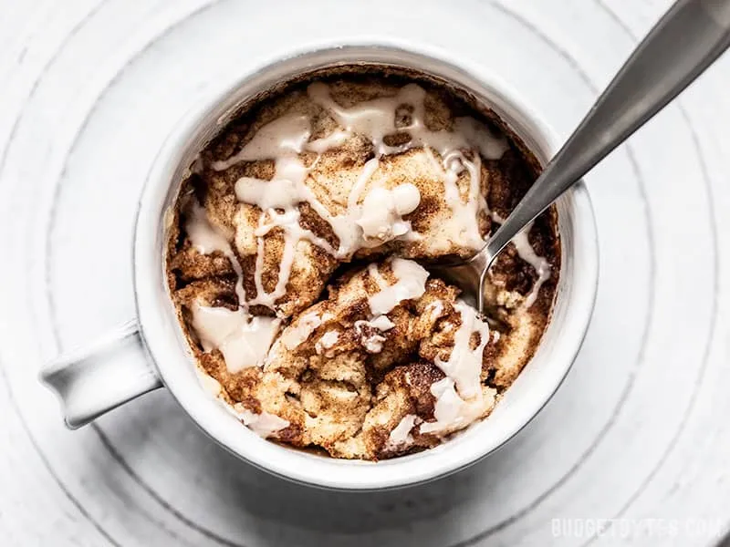Cinnamon Nut Swirl Mug Cake