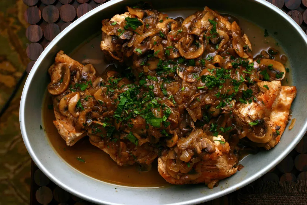 alex’s chicken and mushroom marsala