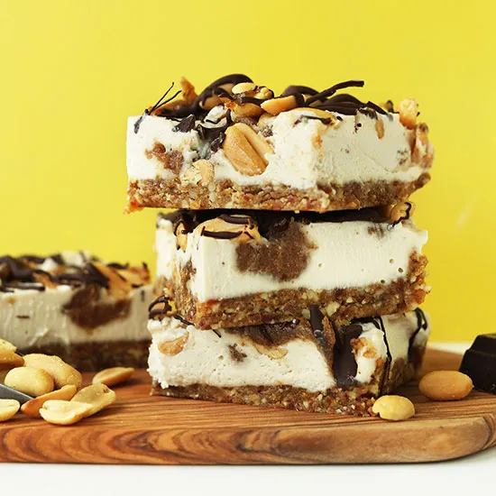 Vegan Snickers Cheesecake