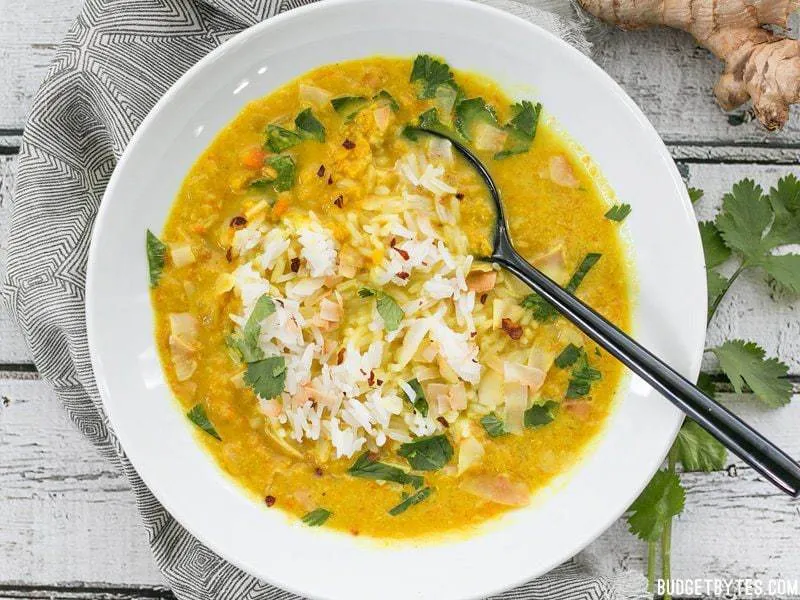 Golden Coconut Lentil Soup