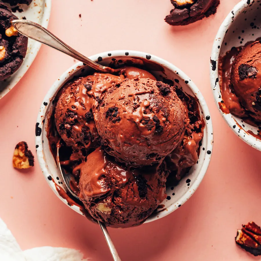 Vegan Brownie Chocolate Ice Cream