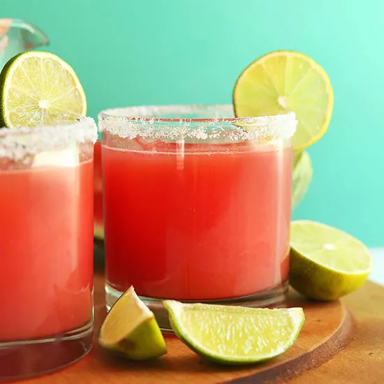 Best Watermelon Margaritas (3 Ingredients!)
