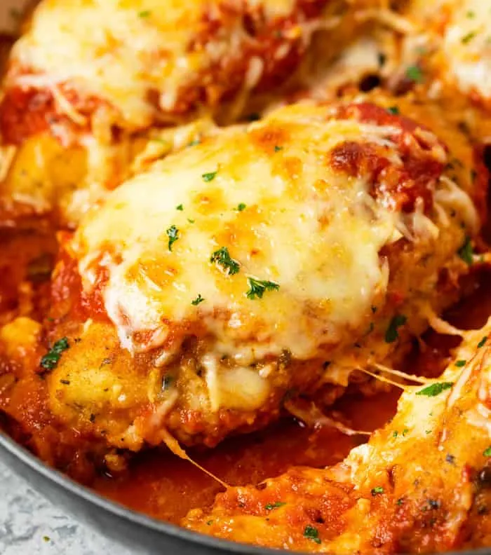 Cheese-Stuffed Chicken Parmesan