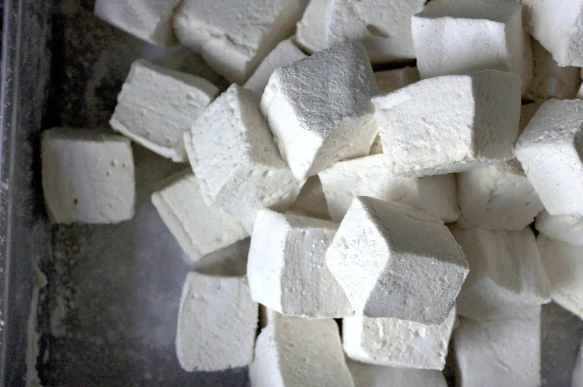 springy, fluffy marshmallows