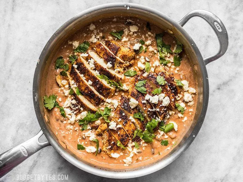 Creamy Salsa Chicken Skillet