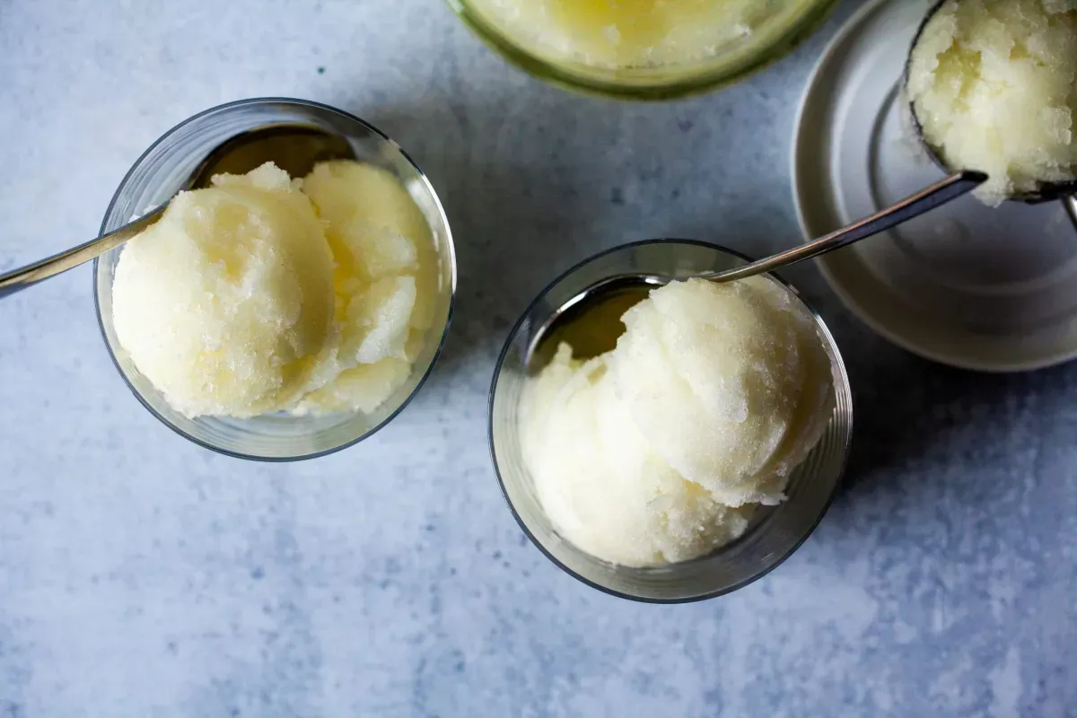 lemon sorbet