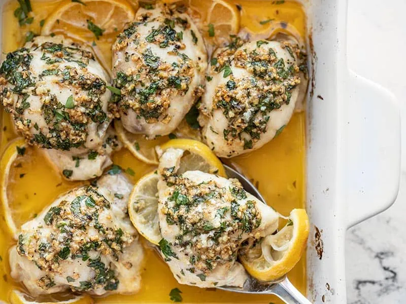 Baked Garlic Butter Chicken Thigh Recipe