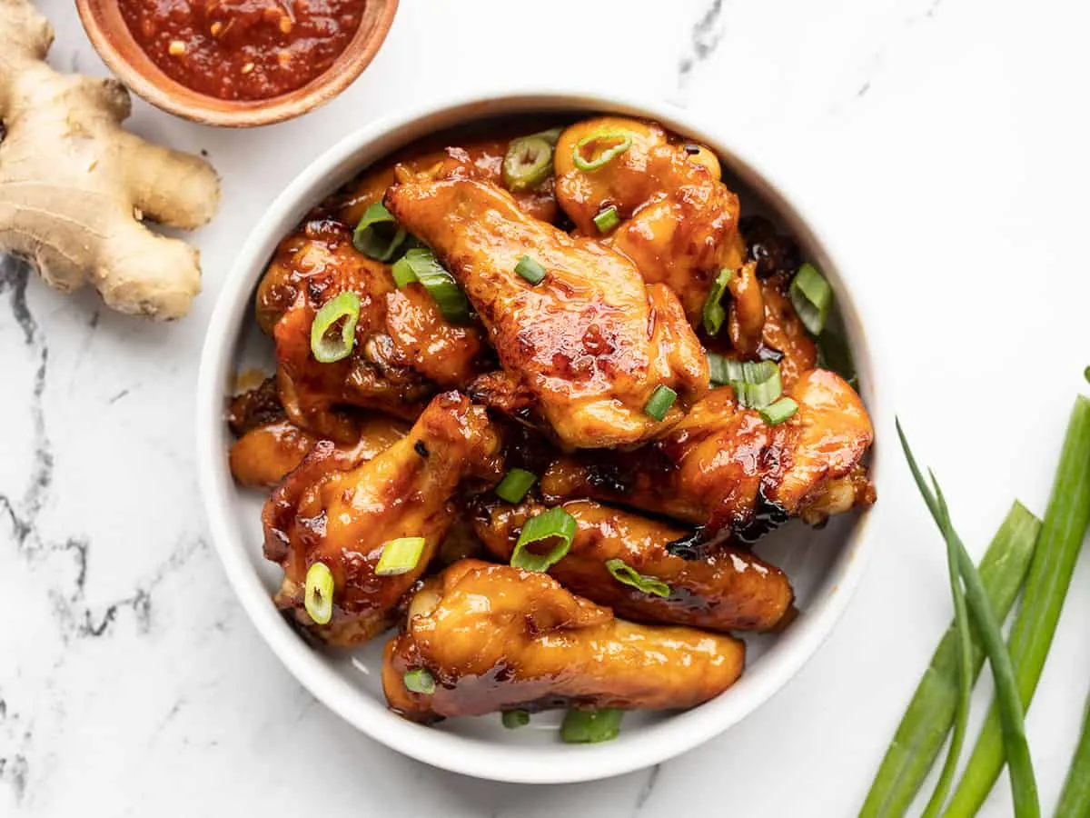 Sticky Ginger Chicken Wings