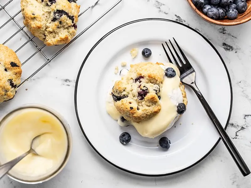 Blueberry Lemon Curd Shortcakes