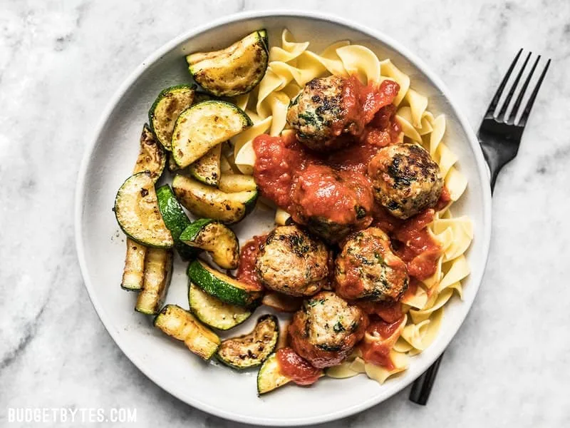 Spinach and Feta Turkey Meatballs