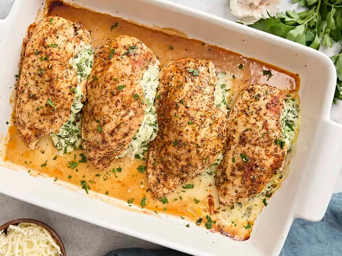 Spinach Stuffed Chicken Breast Recipe