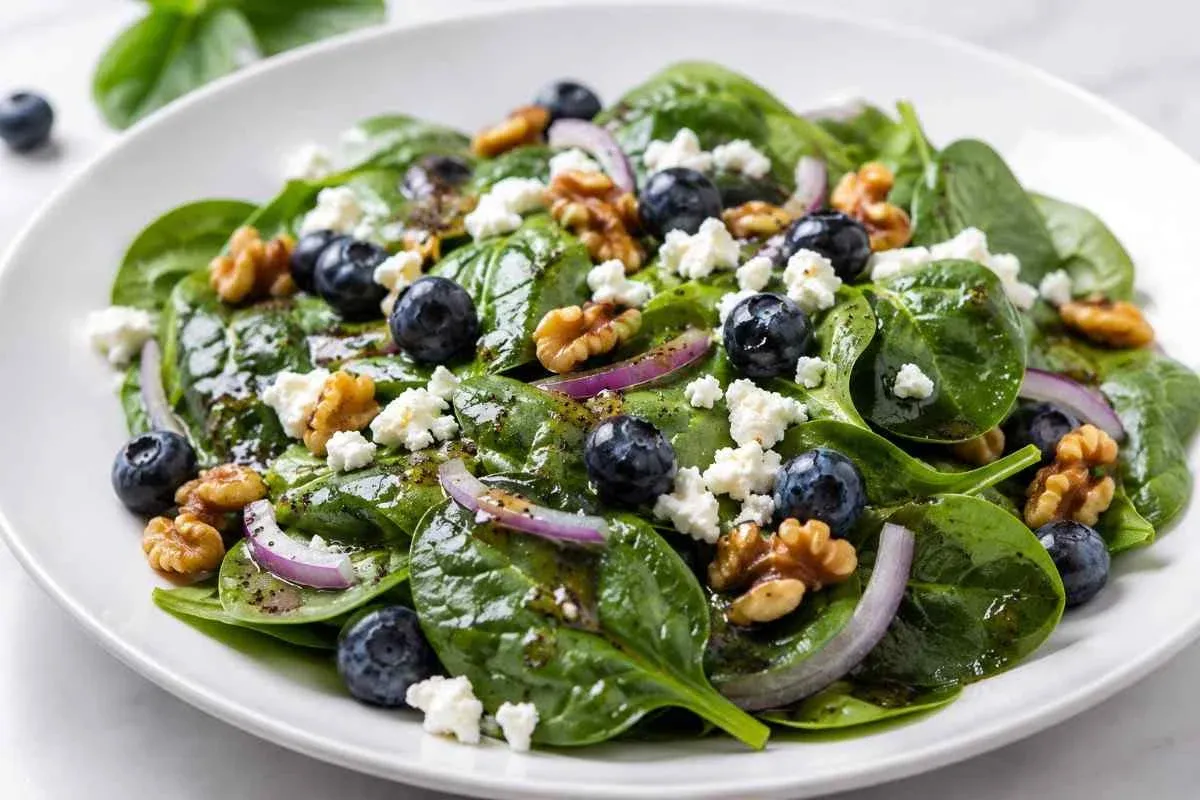 Easy Spinach Blueberry Salad – Fresh and Healthy