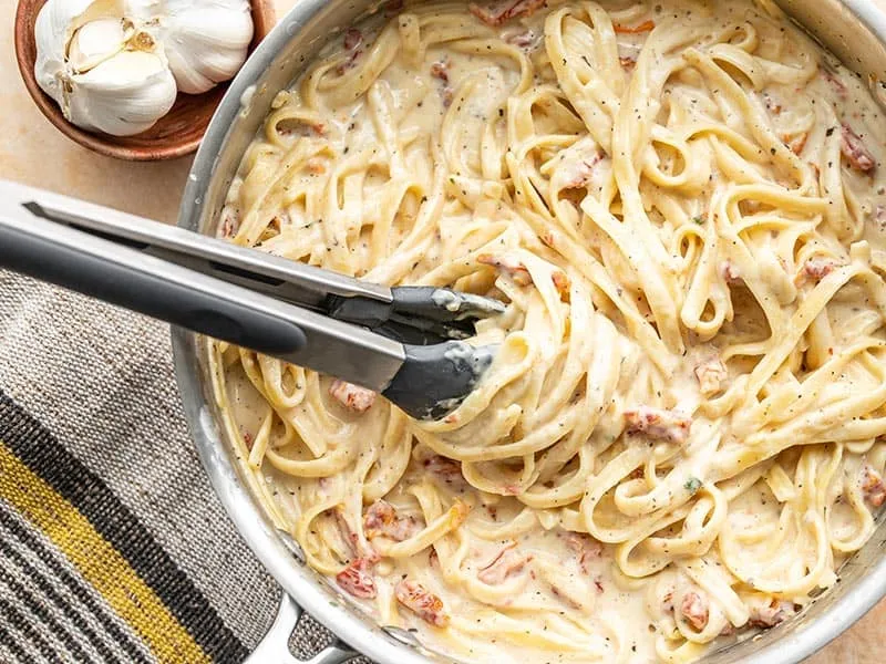One Pot Creamy Sun Dried Tomato Pasta