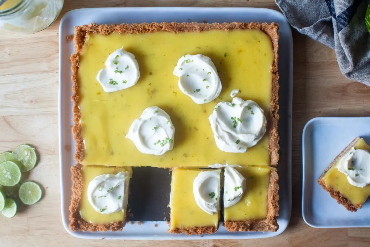 lime curd tart