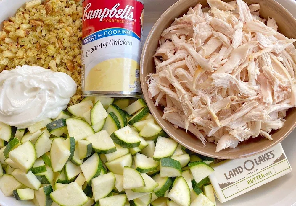 Rotisserie Chicken & Zucchini Casserole