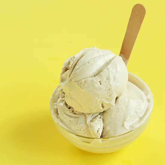Vegan Salted Bourbon Caramel Ice Cream