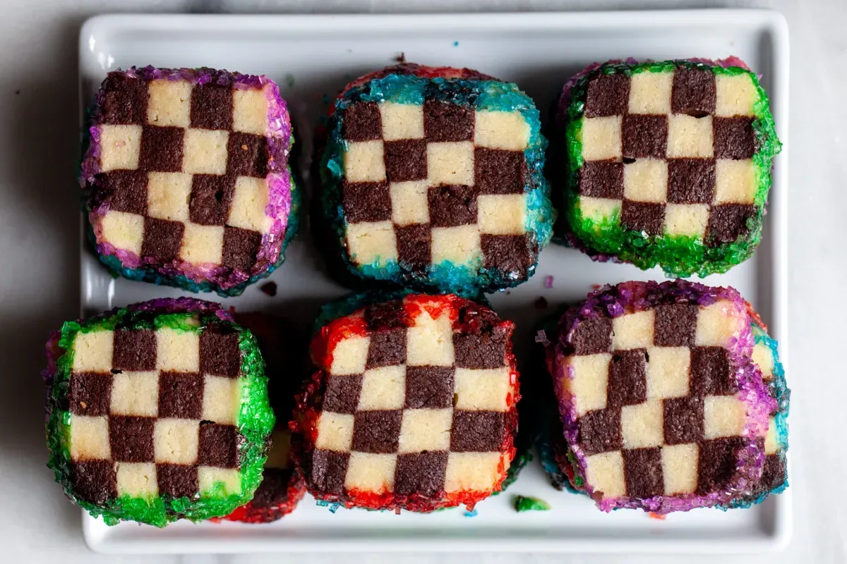 checkerboard cookies