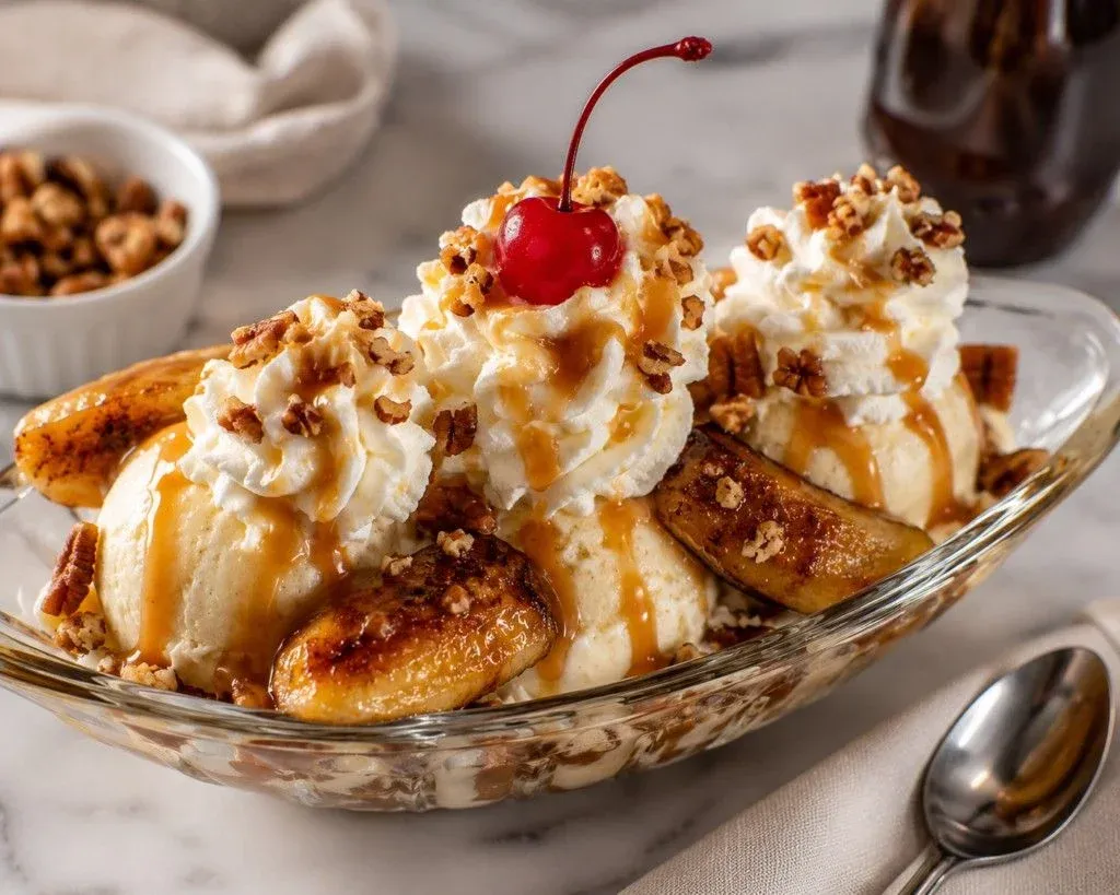 Caramelized Banana Sundae – Creamy and Delicious