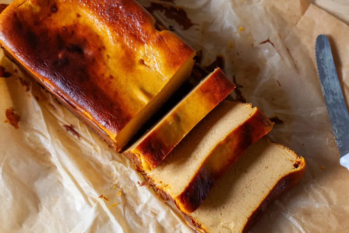 pumpkin basque cheesecake