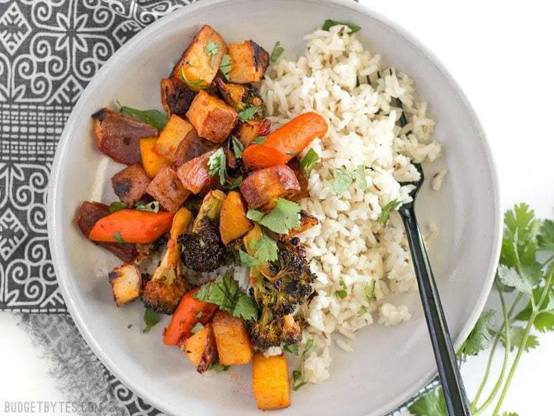 Harissa Roasted Vegetables