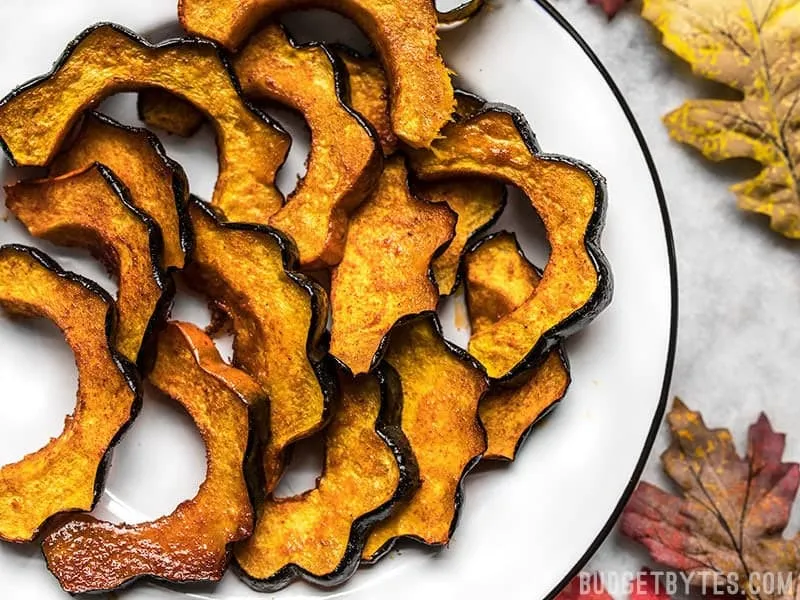 Smoky Maple Roasted Acorn Squash