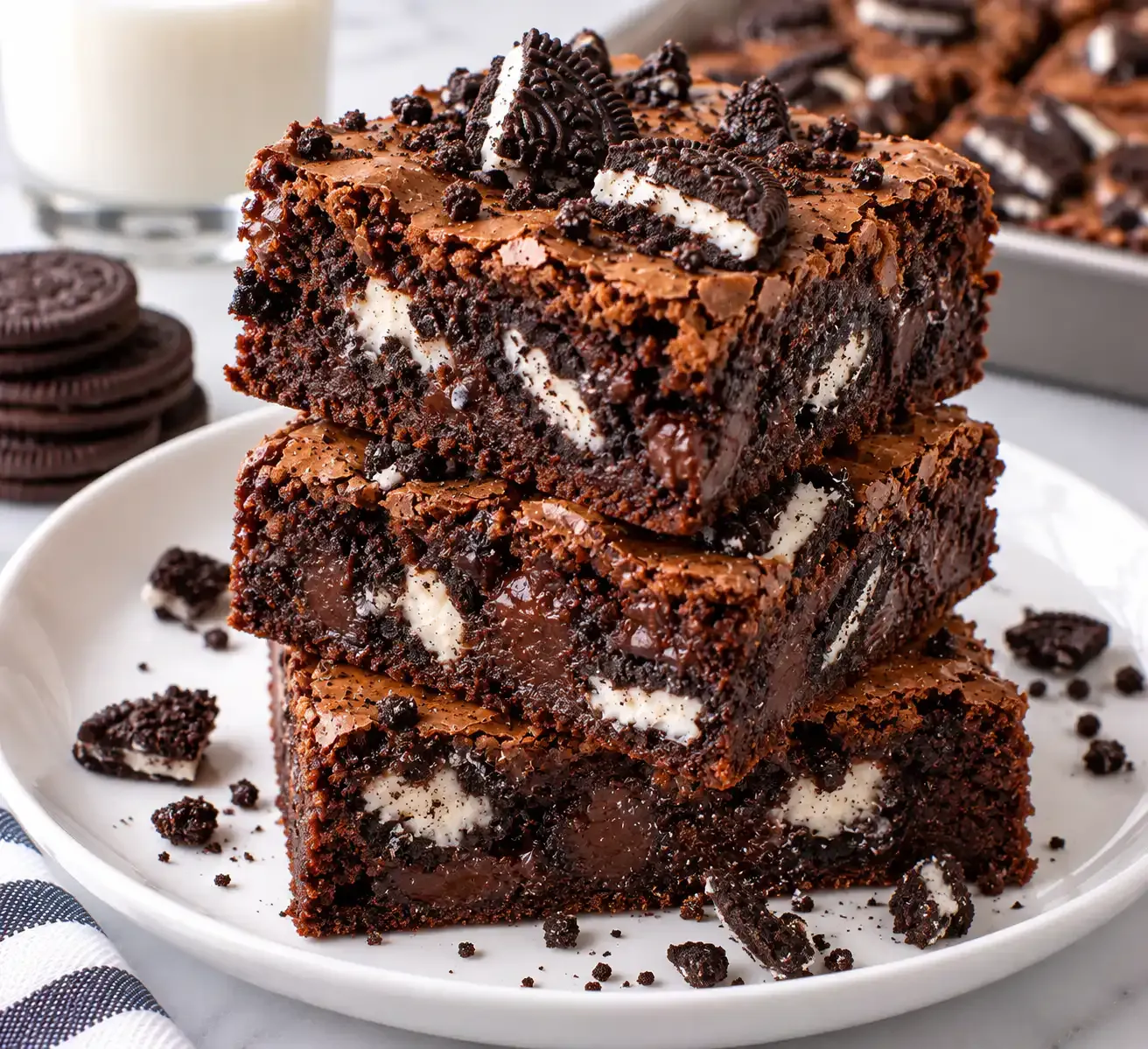 Easy Oreo Brownies – Chocolatey and Irresistible