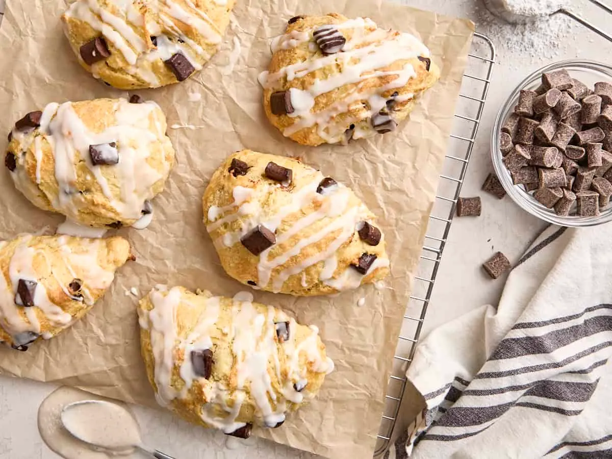 Chocolate Chip Sourdough Scones