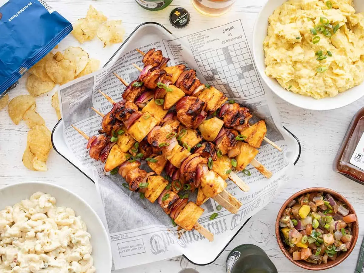 BBQ Chicken Kebabs
