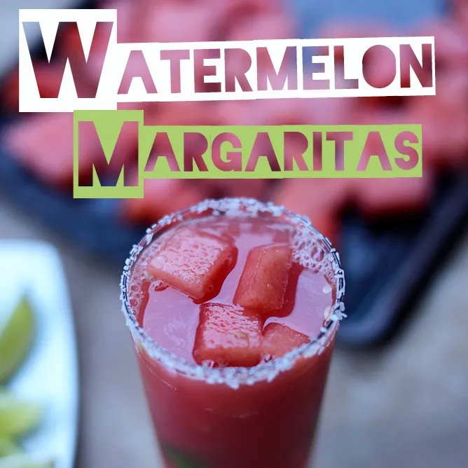 Watermelon Lime Margaritas