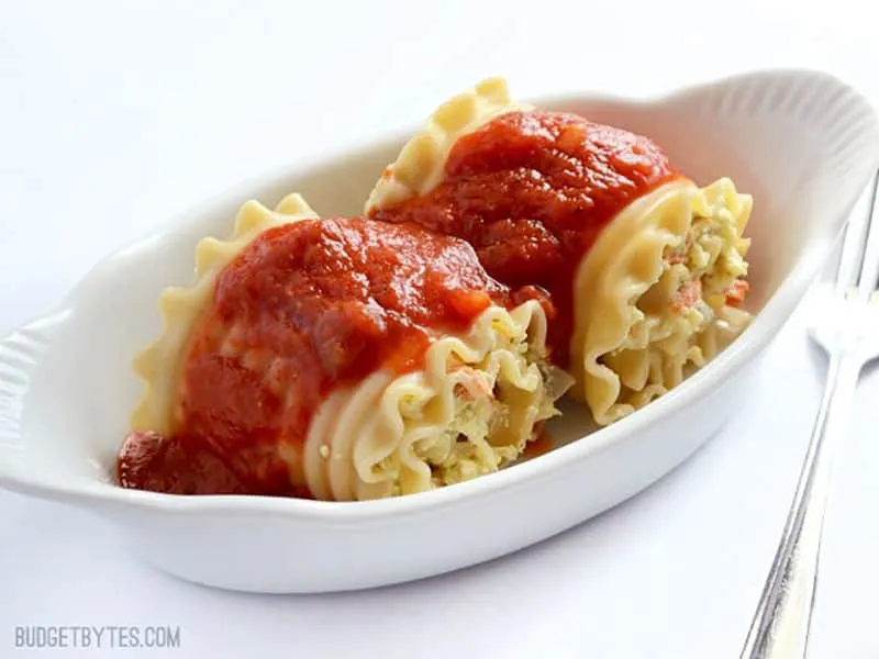 Garden Vegetable Lasagna Roll Ups
