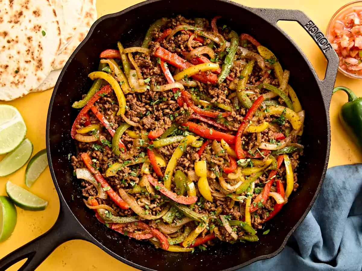Ground Beef Fajitas Recipe