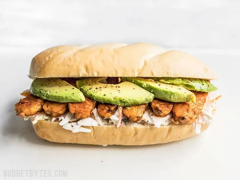 Buffalo Tempeh Sandwiches