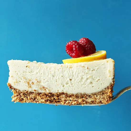Easy Baked Cheesecake (Vegan + GF)
