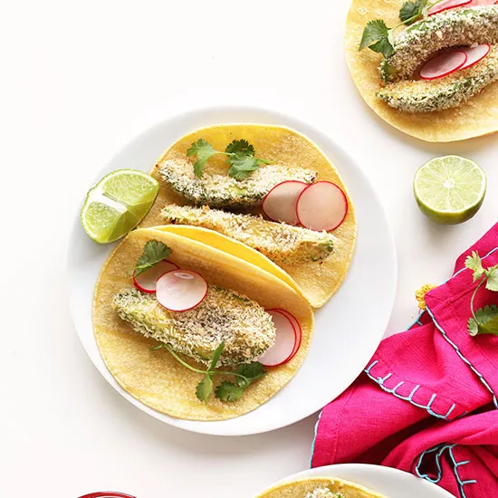 Panko Baked Avocado Tacos