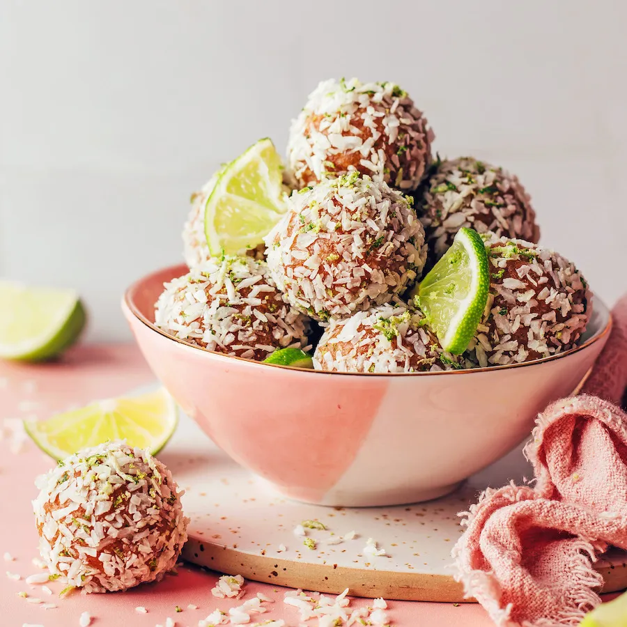 No-Bake Coconut Lime Energy Bites