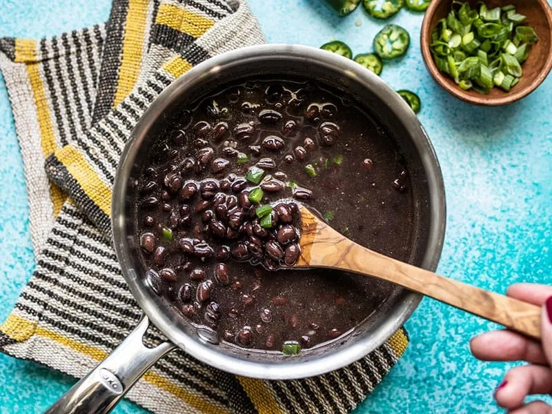 Quick Seasoned Black Beans