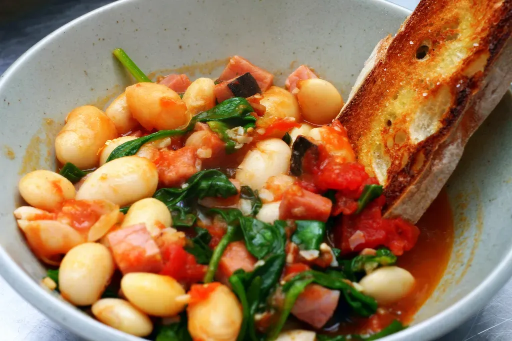 fast white bean stew